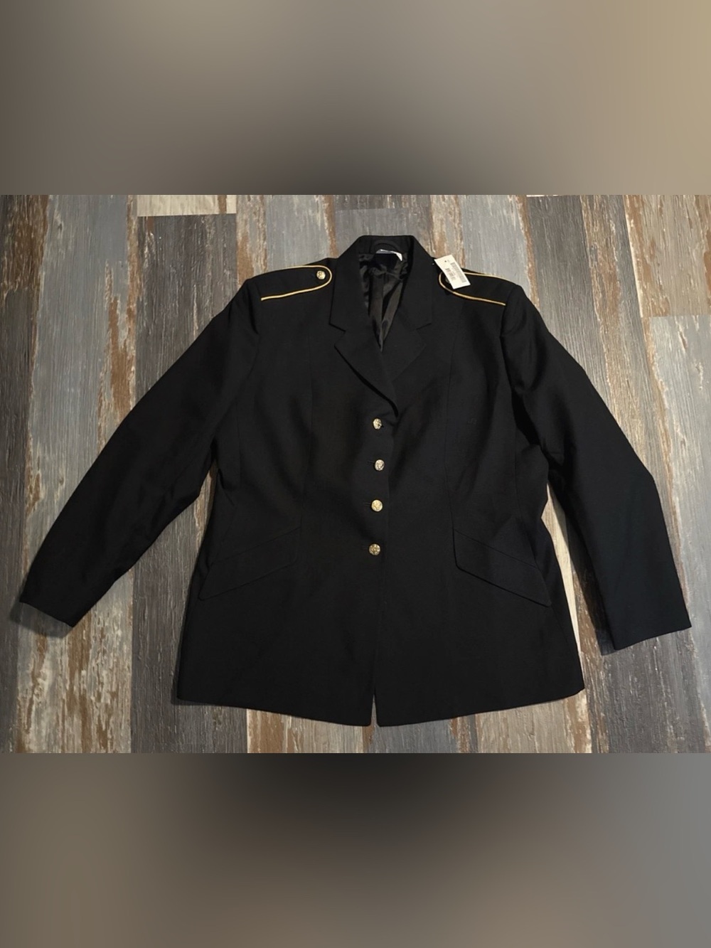 US Army Dress Coat Women's 24 MR Officer Service Blue 450 Poly Wool Uniform NEW